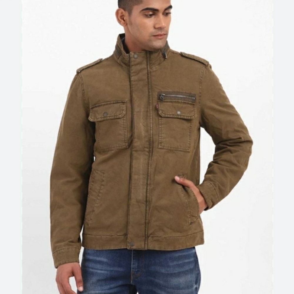 Levi's High Neck Utility Jacket Brown XXL